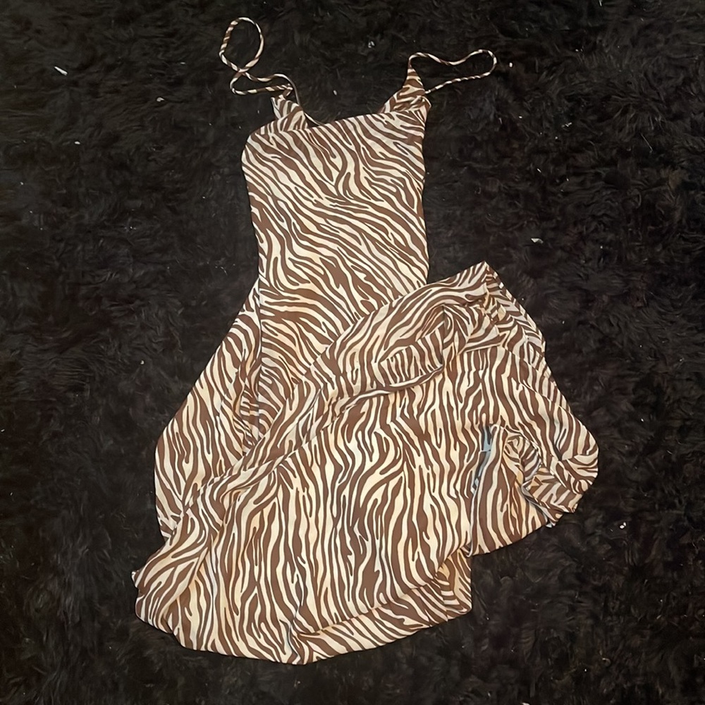 Zebra maxi dress from JLUXLABEL
